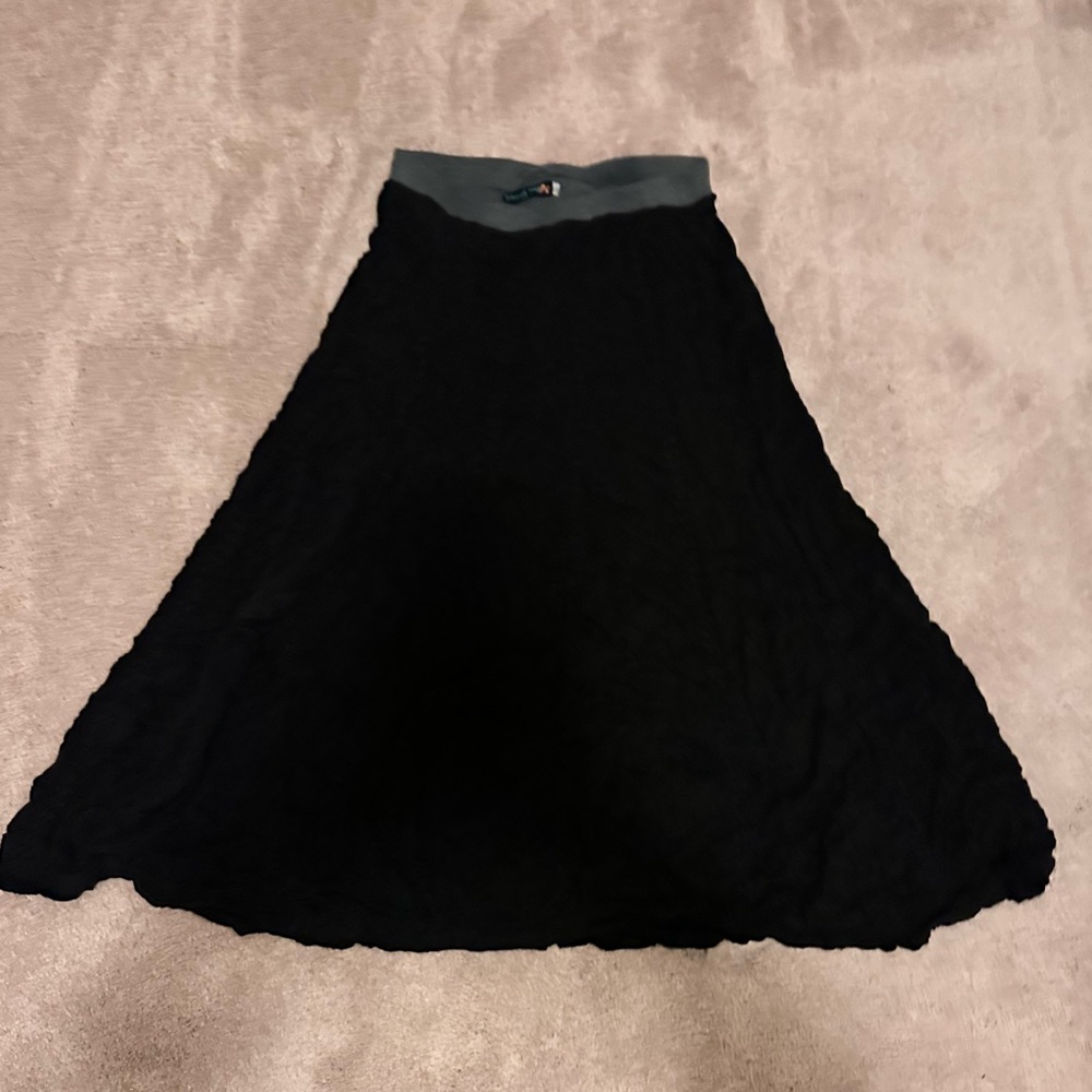 Johnny Was Black Maxi Skirt